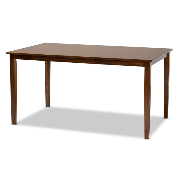 Baxton Studio Baxton Studio 7-Piece Modern Dining Set with Grey Upholstery & Walnut-Finished Table for Style & Comfort RH316C-Grey/Walnut-7PC Dining Set