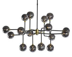 Deimos Chandelier - Large - Smoke Grey 105527 Sunpan