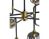 Deimos Chandelier - Large - Smoke Grey 105527 Sunpan