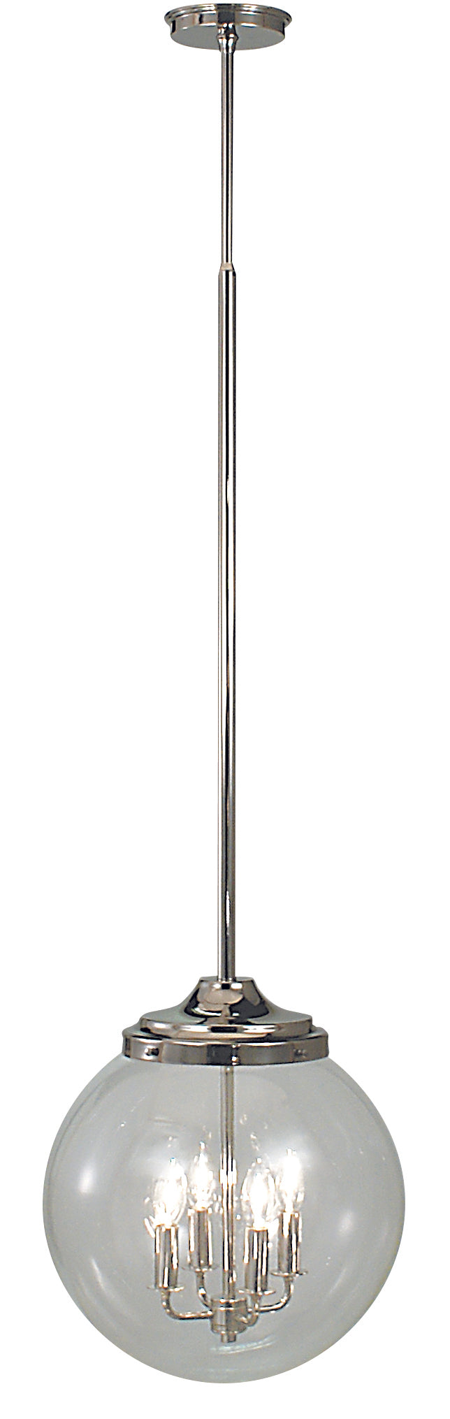 Framburg 4-light Polished Silver Pendant - Modern Elegance With Clean Lines, Made In The Usa For Your Home Polished Silver Metal 1056 Ps