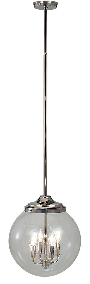 Framburg 4-light Polished Silver Pendant - Modern Elegance With Clean Lines, Made In The Usa For Your Home Polished Silver Metal 1056 Ps