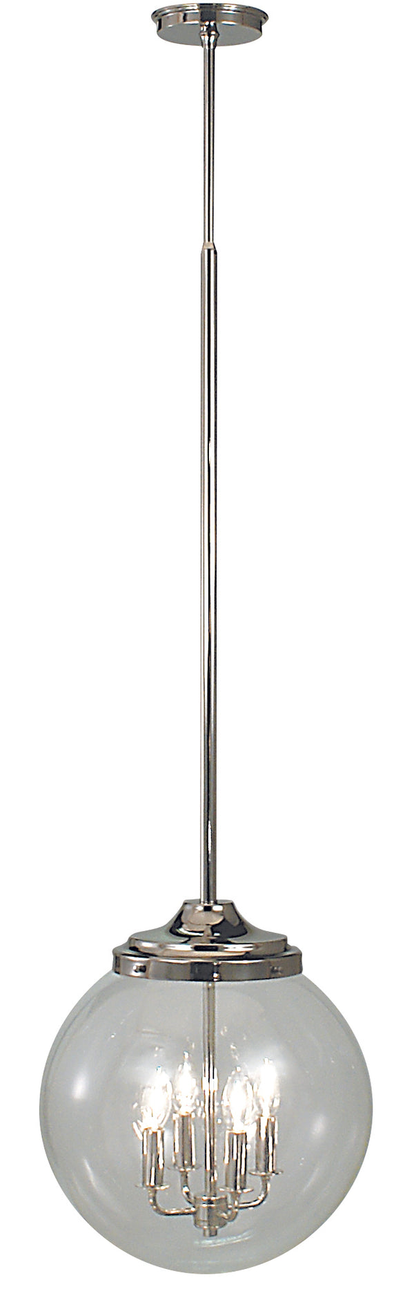 Framburg 4-light Polished Silver Pendant - Modern Elegance With Clean Lines, Made In The Usa For Your Home Polished Silver Metal 1056 Ps