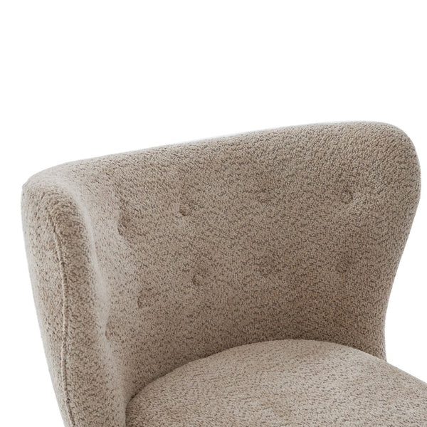 English Elm Swivel Club Chair Barrel Back Faux Leather 360 Degree Turn Living Room Accent Light Brown,Walnut N776P246078B