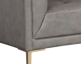 Westin Sofa - Vintage Steel Grey Leather 105730 Sunpan