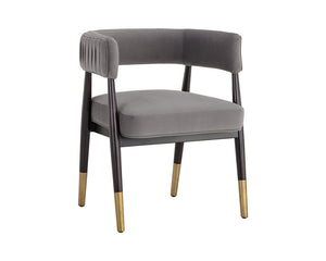 Callem Dining Armchair - Antonio Charcoal 105737 Sunpan