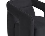 Kendrick Swivel Lounge Chair - Abbington Black 105921 Sunpan