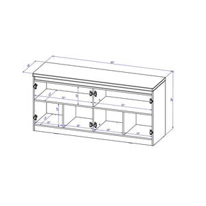 Viennese 2.0 Sideboard in Maple Cream 105954 Manhattan Comfort
