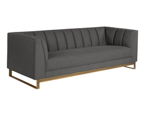 Parker Sofa - Zenith Graphite Grey 105993 Sunpan