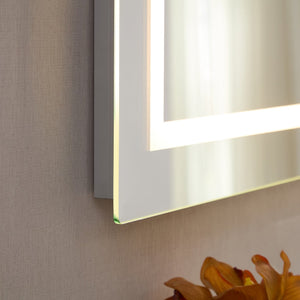 English Elm 60x30inch LED Bathroom Mirror with RGB Gradient, 3000-6000K Dimmable, Anti-Fog IP54, UL-Certified Mountable W2091P338771