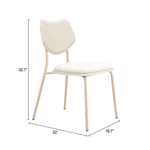 Zuo Modern Zeal Dining Chair Set Of 4 - Modern Light Gray Upholstered Design For Stylish Dining Spaces Gray 100% Polyester,Pvc,Plywood,Steel 110864-zuo-modern