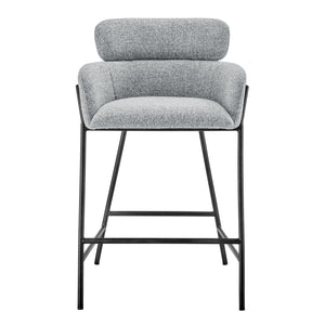 New Pacific Direct Finley Fabric Counter Stool Blazer Light Gray, Gray 100% Polyester, Plywood 1060034-218-npd
