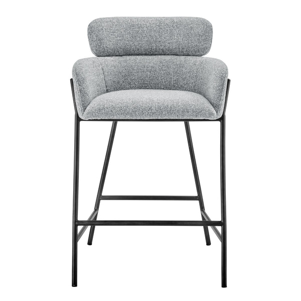 New Pacific Direct Finley Fabric Counter Stool Blazer Light Gray, Gray 100% Polyester, Plywood 1060034-218-npd