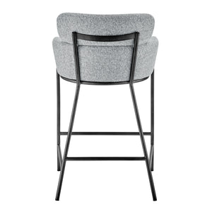 New Pacific Direct Finley Fabric Counter Stool Blazer Light Gray, Gray 100% Polyester, Plywood 1060034-218-npd