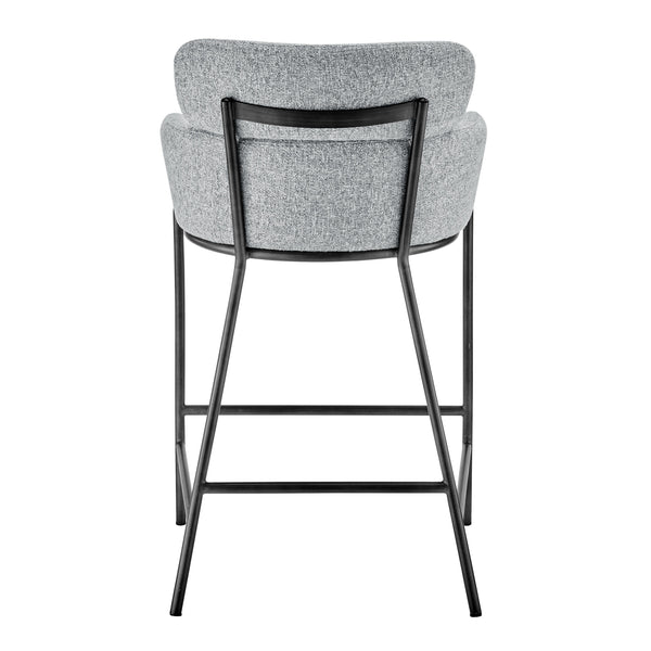 New Pacific Direct Finley Fabric Counter Stool Blazer Light Gray, Gray 100% Polyester, Plywood 1060034-218-npd