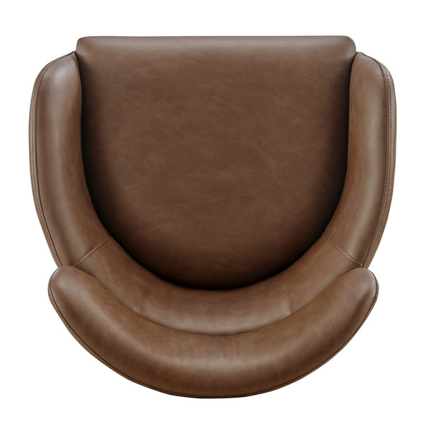 New Pacific Direct Finley Pu Counter Stool Vintage Cognac, Brown , Plywood 1060035-687-npd