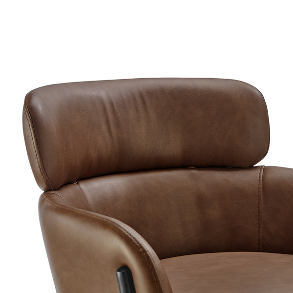 New Pacific Direct Finley Pu Counter Stool Vintage Cognac, Brown , Plywood 1060035-687-npd