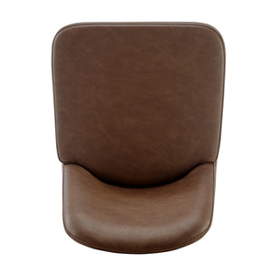 New Pacific Direct Keisha Pu Counter Stool, (Set Of 2) Vintage Cognac, Brown , Plywood 1060036-687-npd