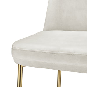 New Pacific Direct Keisha Velvet Counter Stool, (Set Of 2) Arcadia Cream, Beige 100% Polyester, Plywood 1060037-686-npd