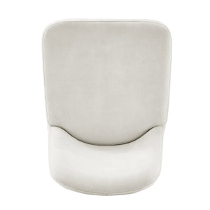 New Pacific Direct Keisha Velvet Counter Stool, (Set Of 2) Arcadia Cream, Beige 100% Polyester, Plywood 1060037-686-npd