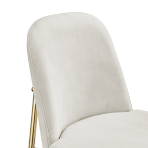 New Pacific Direct Keisha Velvet Counter Stool, (Set Of 2) Arcadia Cream, Beige 100% Polyester, Plywood 1060037-686-npd