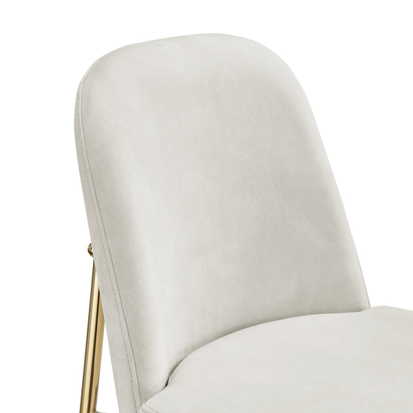 New Pacific Direct Keisha Velvet Counter Stool, (Set Of 2) Arcadia Cream, Beige 100% Polyester, Plywood 1060037-686-npd
