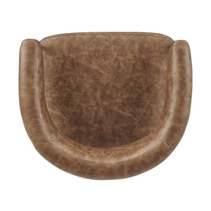 New Pacific Direct Kaiden Faux Leather Counter Stool Set – Mid-century Modern Design With Plush Comfort & Style Antique Cigar Brown  1060040-215-npd