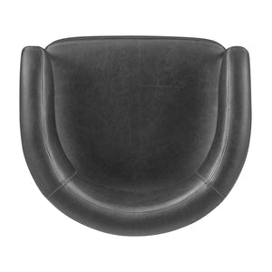 New Pacific Direct Kaiden Faux Leather Counter Stool Set – Mid-century Modern Design With Plush Comfort & Style Cano Black  1060041-719-npd