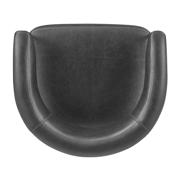 New Pacific Direct Kaiden Faux Leather Counter Stool Set – Mid-century Modern Design With Plush Comfort & Style Cano Black  1060041-719-npd