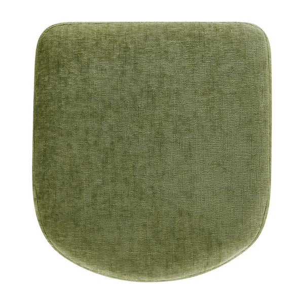 New Pacific Direct Rylee Stylish Chenille Backless Counter Stool Set Of 2 With Foam Cushion And Metal Footrest Millburry Green 100% Polyester 1060046-707-npd