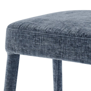 New Pacific Direct Rylee Stylish Chenille Backless Counter Stool Set Of 2 With Foam Cushion And Metal Footrest Millburry Blue 100% Polyester 1060046-708-npd