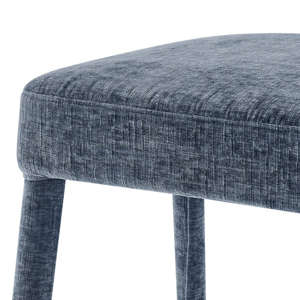 New Pacific Direct Rylee Stylish Chenille Backless Counter Stool Set Of 2 With Foam Cushion And Metal Footrest Millburry Blue 100% Polyester 1060046-708-npd