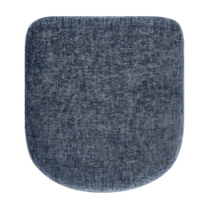 New Pacific Direct Rylee Stylish Chenille Backless Counter Stool Set Of 2 With Foam Cushion And Metal Footrest Millburry Blue 100% Polyester 1060046-708-npd