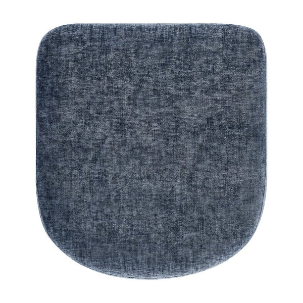 New Pacific Direct Rylee Stylish Chenille Backless Counter Stool Set Of 2 With Foam Cushion And Metal Footrest Millburry Blue 100% Polyester 1060046-708-npd