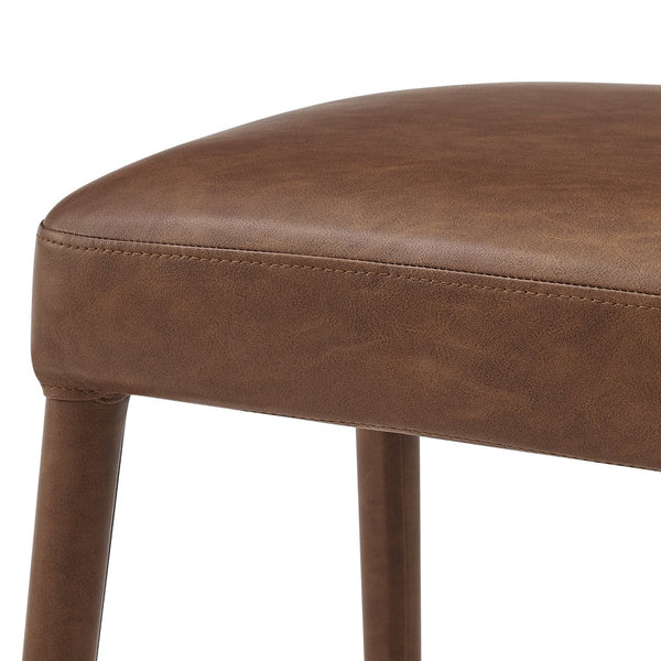 New Pacific Direct Rylee Chic Faux Leather Backless Counter Stool Set Of 2 - Stylish Comfort In Millburry Green & Blue Vintage Cognac  1060047-687-npd