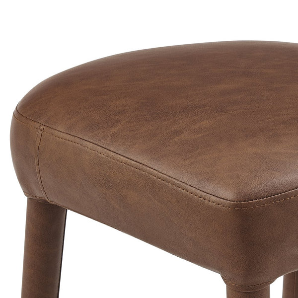 New Pacific Direct Rylee Chic Faux Leather Backless Counter Stool Set Of 2 - Stylish Comfort In Millburry Green & Blue Vintage Cognac  1060047-687-npd