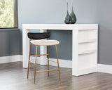 Lorelei Counter Stool - Dillon Cream / Dillon Black 106019 Sunpan