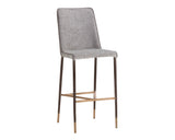 Klaus Barstool - Gunmetal - Flint Grey / Napa Taupe 106036 Sunpan