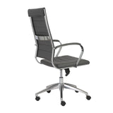 Axel High Back Office Chair in Gray with Aluminum Base 10604GRY-KD EuroStyle