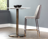 Klaus Counter Stool - Gunmetal - Flint Grey / Napa Taupe 106062 Sunpan