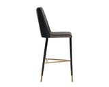 Klaus Barstool - Black - Sparrow Grey / Napa Black 106063 Sunpan