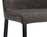 Klaus Barstool - Black - Sparrow Grey / Napa Black 106063 Sunpan