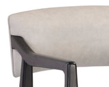 Keagan Counter Stool - Saloon Light Grey Leather 106082 Sunpan