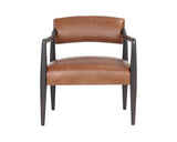 Keagan Lounge Chair - Shalimar Tobacco Leather 106083 Sunpan