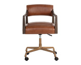 Keagan Office Chair - Shalimar Tobacco Leather 106087 Sunpan