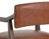 Keagan Office Chair - Shalimar Tobacco Leather 106087 Sunpan