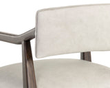 Keagan Office Chair - Saloon Light Grey Leather 106088 Sunpan