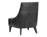 Elias Lounge Chair - Marseille Black Leather 106100 Sunpan