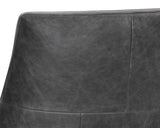 Elias Lounge Chair - Marseille Black Leather 106100 Sunpan