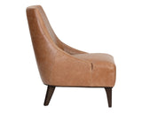 Elias Lounge Chair - Marseille Camel Leather 106101 Sunpan