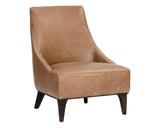 Elias Lounge Chair - Marseille Camel Leather 106101 Sunpan